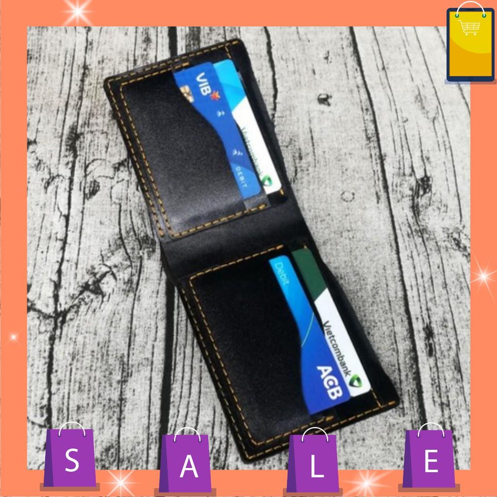 Ví nam ngang da bò thật 100% handmade - VN01R20