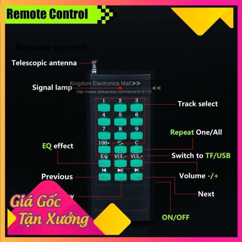 Loa Trợ Giảng, Bẫy Chim E-898 Rằn Ri Có Bluetooth Kèm Túi Đựng  TP'S