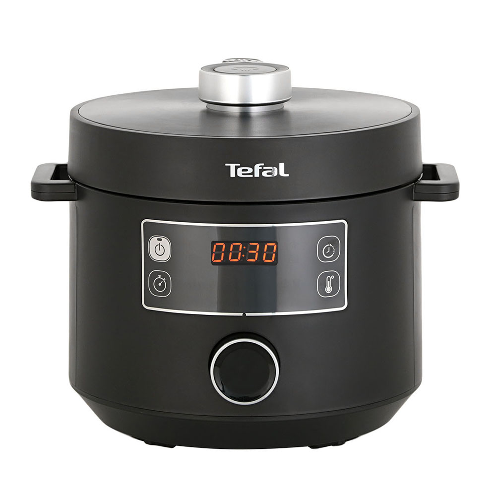 Nồi Điện Đa Năng Tefal CY754830 Turbo Cuisine Dung Tích 5 Lít Gồm 10 Chức Năng: Áp Suất, Nấu Chậm, Nấu Cơm, Xào, Hấp, Nướng Bánh, Sữa Chua, Công Suất 1090 W - Hàng Chính Hãng