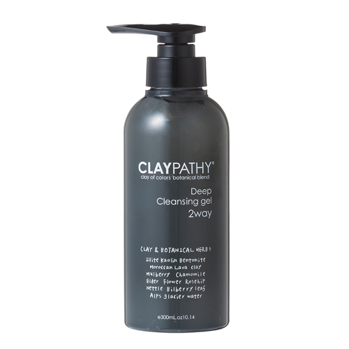 Gel Tẩy Trang Thảo Mộc Đất Sét CLAYPATHY Deep Cleansing Gel Nhật Bản 300mL, Làm Sạch Sâu Lớp Trang Điểm, Bụi Bẩn Trong lỗ Chân Lông, Dưỡng Ẩm Da Và Giúp Da Sáng Mịn