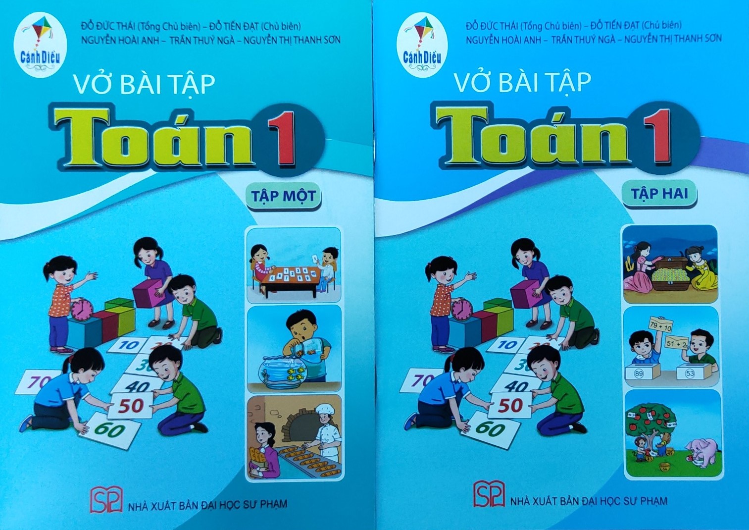 Vở bài tập Toán lớp 1 (2 tập) Bộ sách Cánh Diều