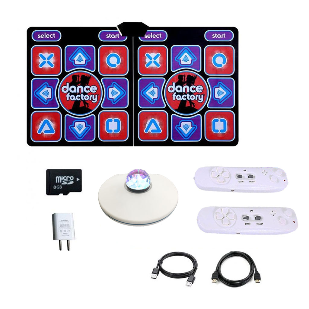 Thảm Tập Yoga Đôi Gấp Gọn - Thảm Nhảy Audition Kèm Điều Khiển Thẻ Nhớ Kết Nối Với Tivi