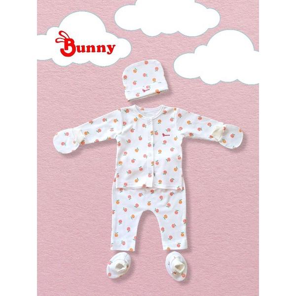 Bộ sơ sinh bé gái cao cấp Bunny bao gồm nón vớ