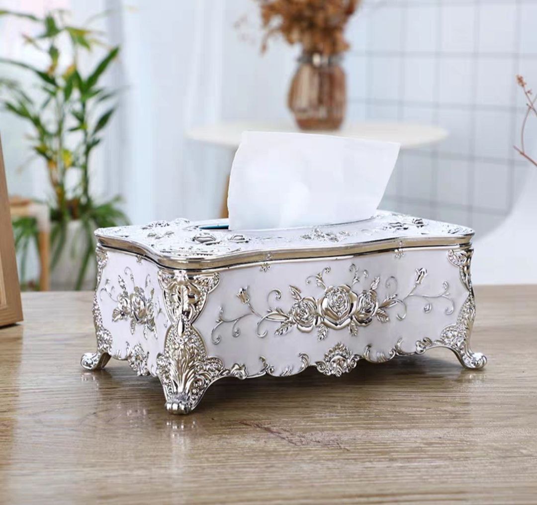 Hộp khăn giấy Hợp kim chữ nhật 76101C