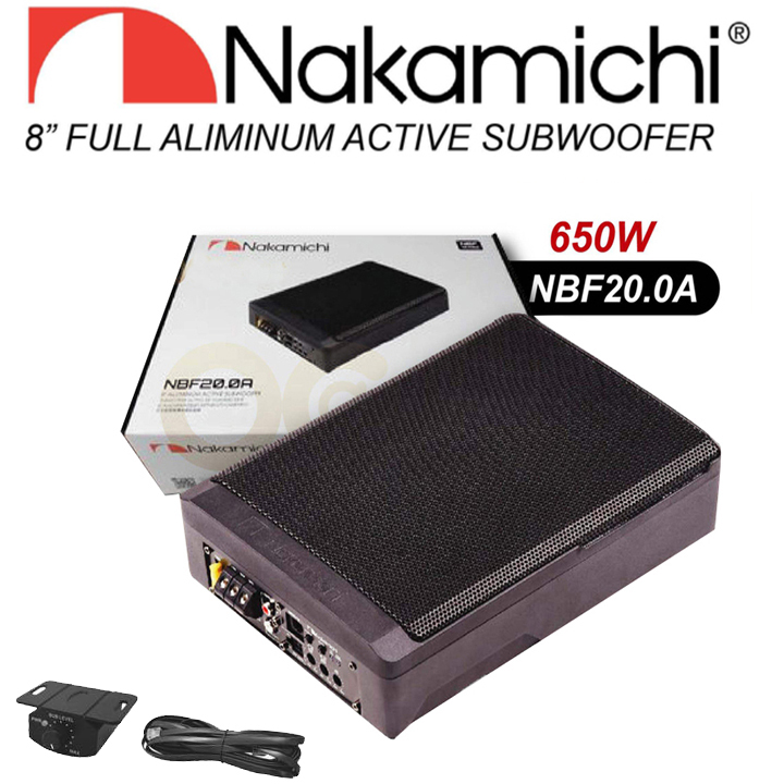 Loa SUB Siêu Trầm Đặt Gầm Ghế Ô Tô Thương Hiệu Nhật Bản NAKAMICHI NBF20.0A - HÀNG NHẬP KHẨU