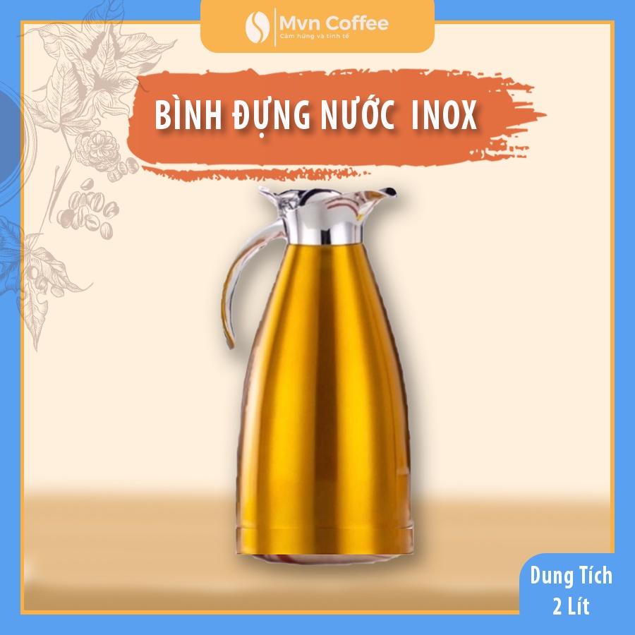 Bình Đựng Nước Inox 2 Lít Cao Cấp Sang Trọng - Mvn Coffee
