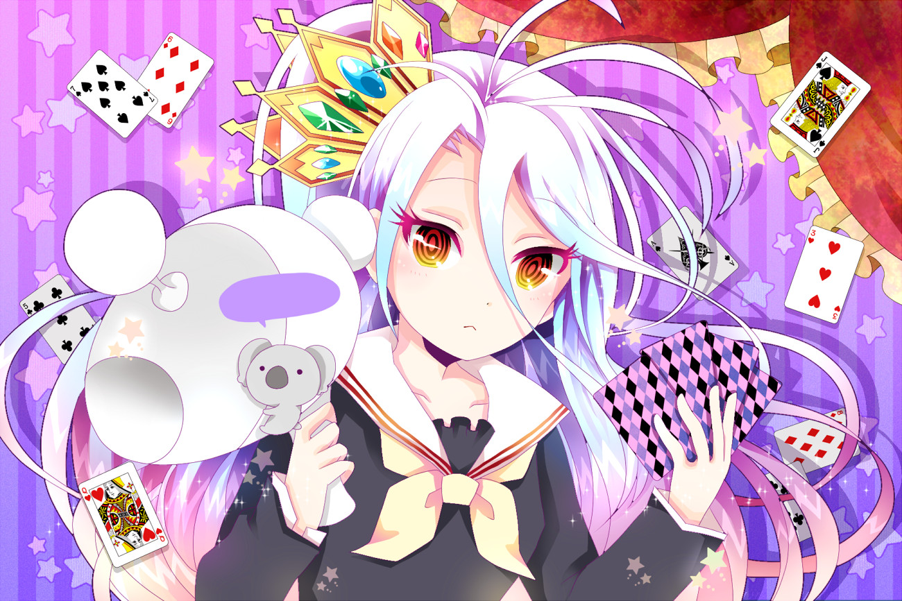 Tranh Poster SET 3 tấm No Game, No Life A4 tấm khác nhau