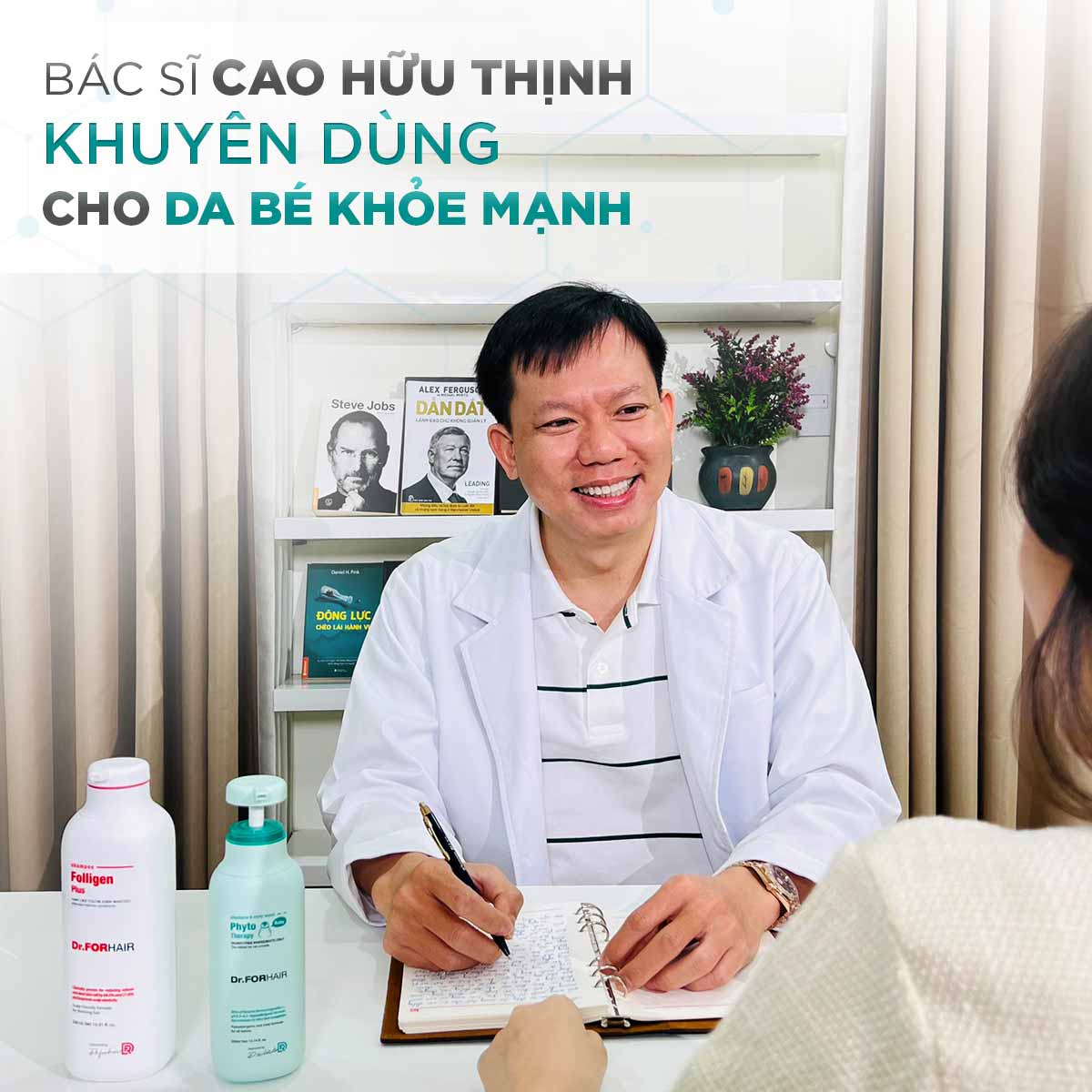 Combo gội cho mẹ và tắm gội cho bé chiết xuất từ thực vật Dr.FORHAIR Folligen Original Shampoo 300ml x Phyto Therapy Baby Shampoo & Body Wash 300ml