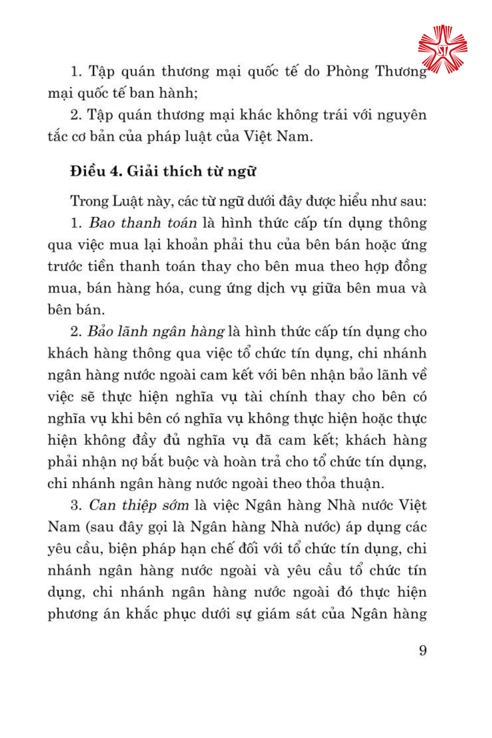 Luật các tổ chức tín dụng ( bản in 2024)