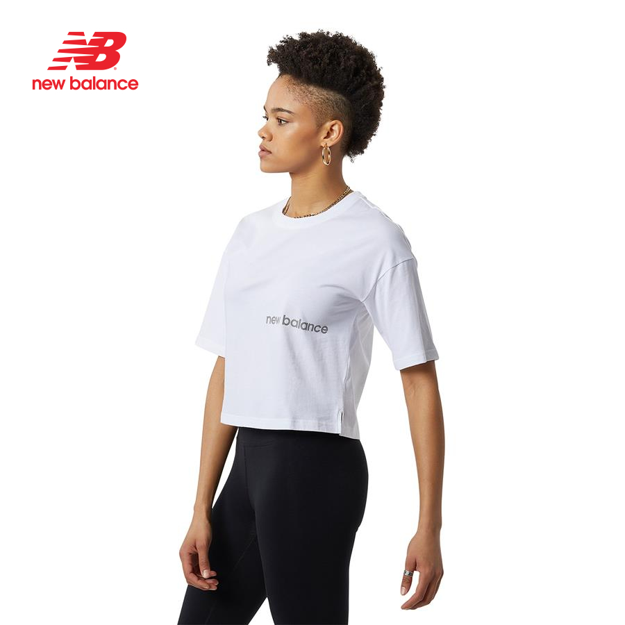 Áo thun thời trang nữ New Balance LIFESTYLE T-SHIRT W WHITE - AWT23513WT (form châu á)