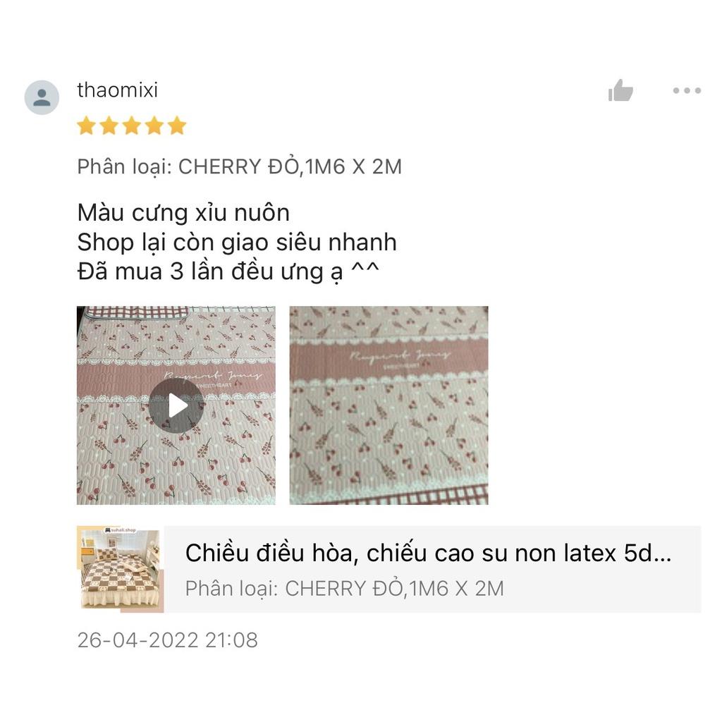 Chiều điều hòa, chiếu cao su non latex 5d hàng chuẩn loại 1 Suhali Shop