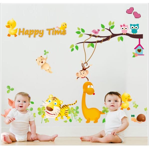 Decal trang trí Vườn Thú Happy Time A.H