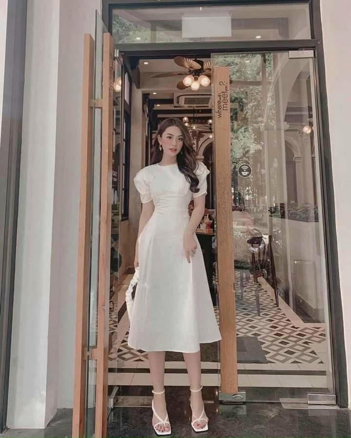 ĐẦM XÒE TAY PHỒNG XẾP LI EO 73602016