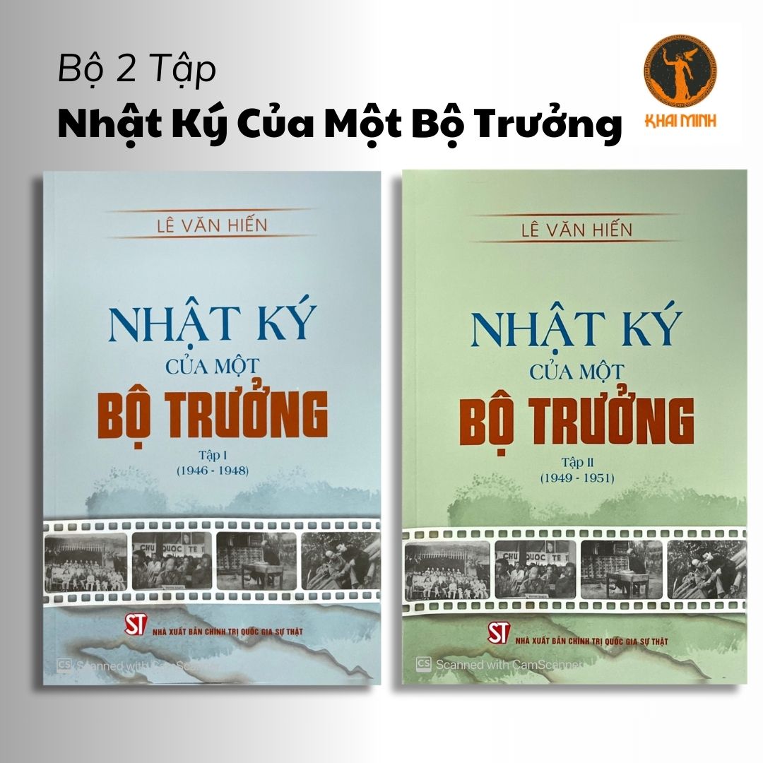 (Bộ 2 Tập) NHẬT KÝ CỦA MỘT BỘ TRƯỞNG - Lê Văn Hiến - Tập 1 &amp; Tập 2 - bìa mềm