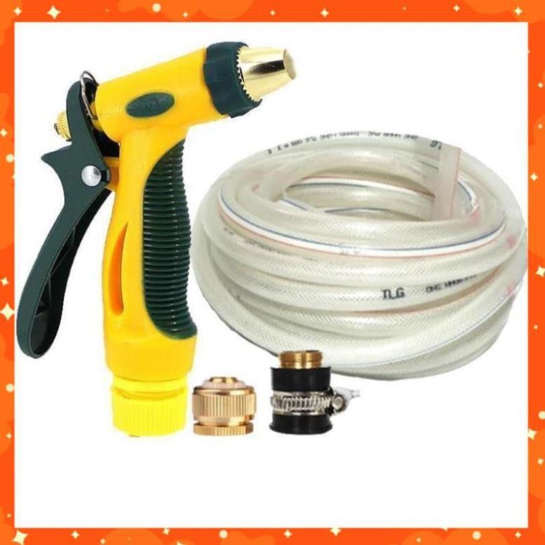 Bộ dây vòi xịt nước rửa xe, tưới cây tăng áp 3 lần,loại 3-5M 206317