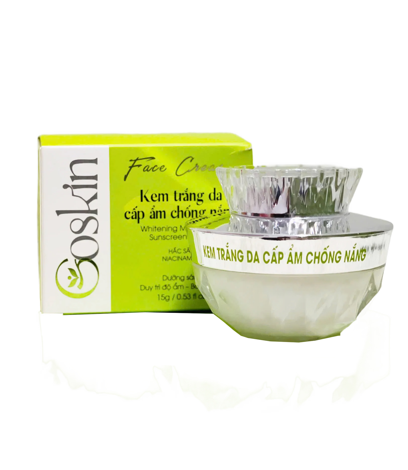 Kem  Trắng Da Cấp Ẩm Chống Nắng 15,30g Goskin (kem nén)