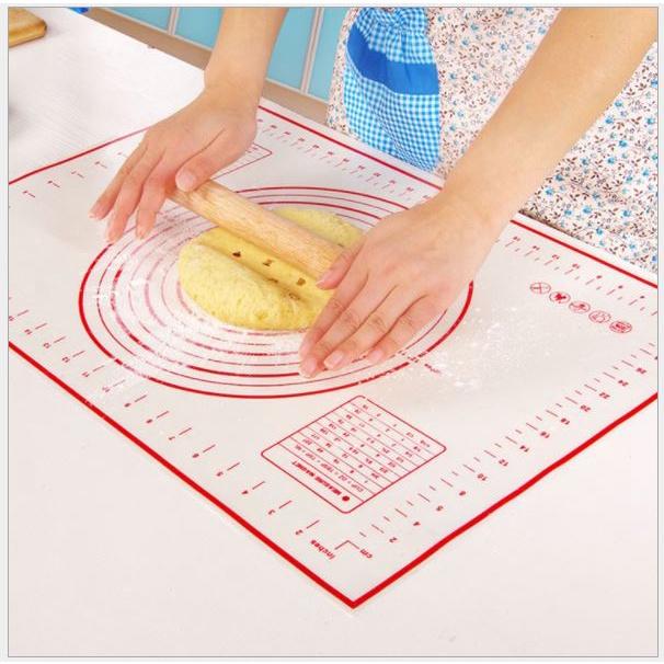 Thảm lớn 60x40cm chịu nhiệt nướng bánh / Nhào Bột Làm Bánh Pizza / Bánh Ngọt Cho Nhà Bếp Tiện Dụng