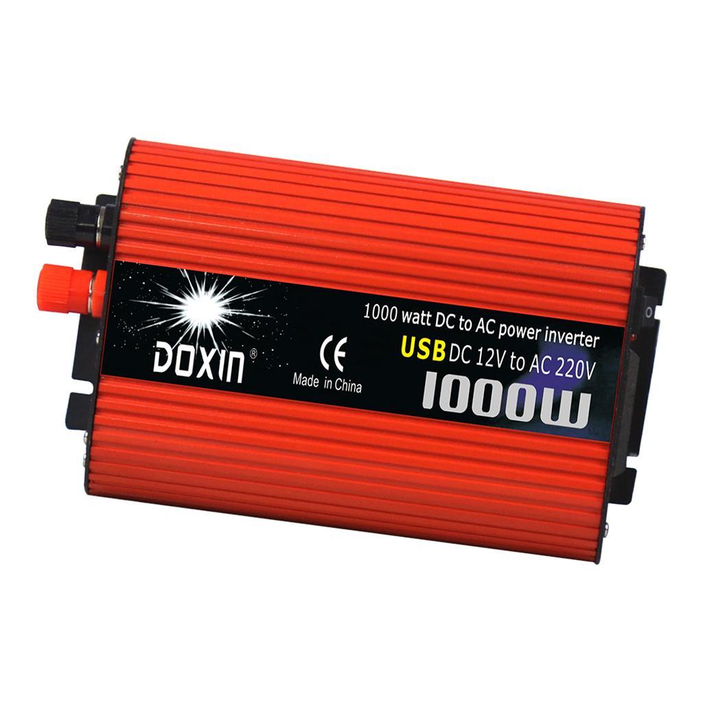 Car 1000W Power Inverter DC 12V to  220V Sine Wave Dual USB Converter