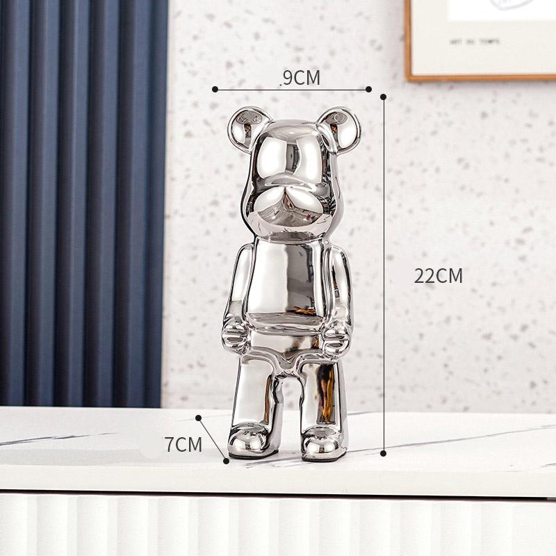 Tượng Gấu – Bearbrick12, tượng trang trí, trang trí bàn, quà tặng decor