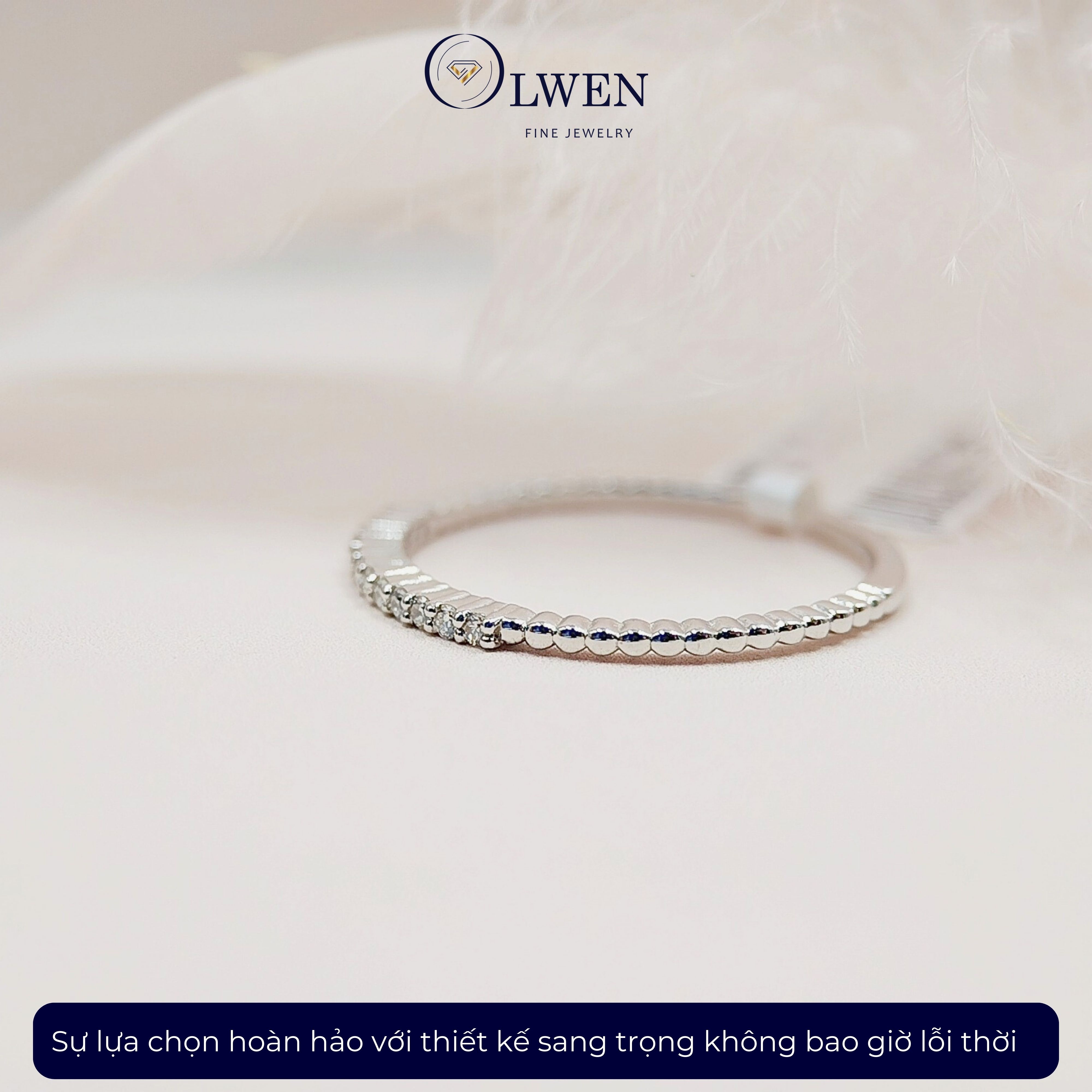 Trắng 18K HK Olwen HA-R000063