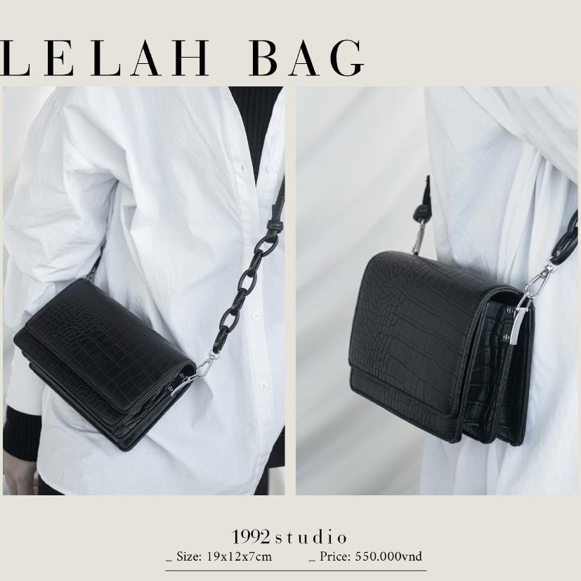 Túi xách nữ/ 1992 s t u d i o/ LELAH BAG/ màu đen đơn giản