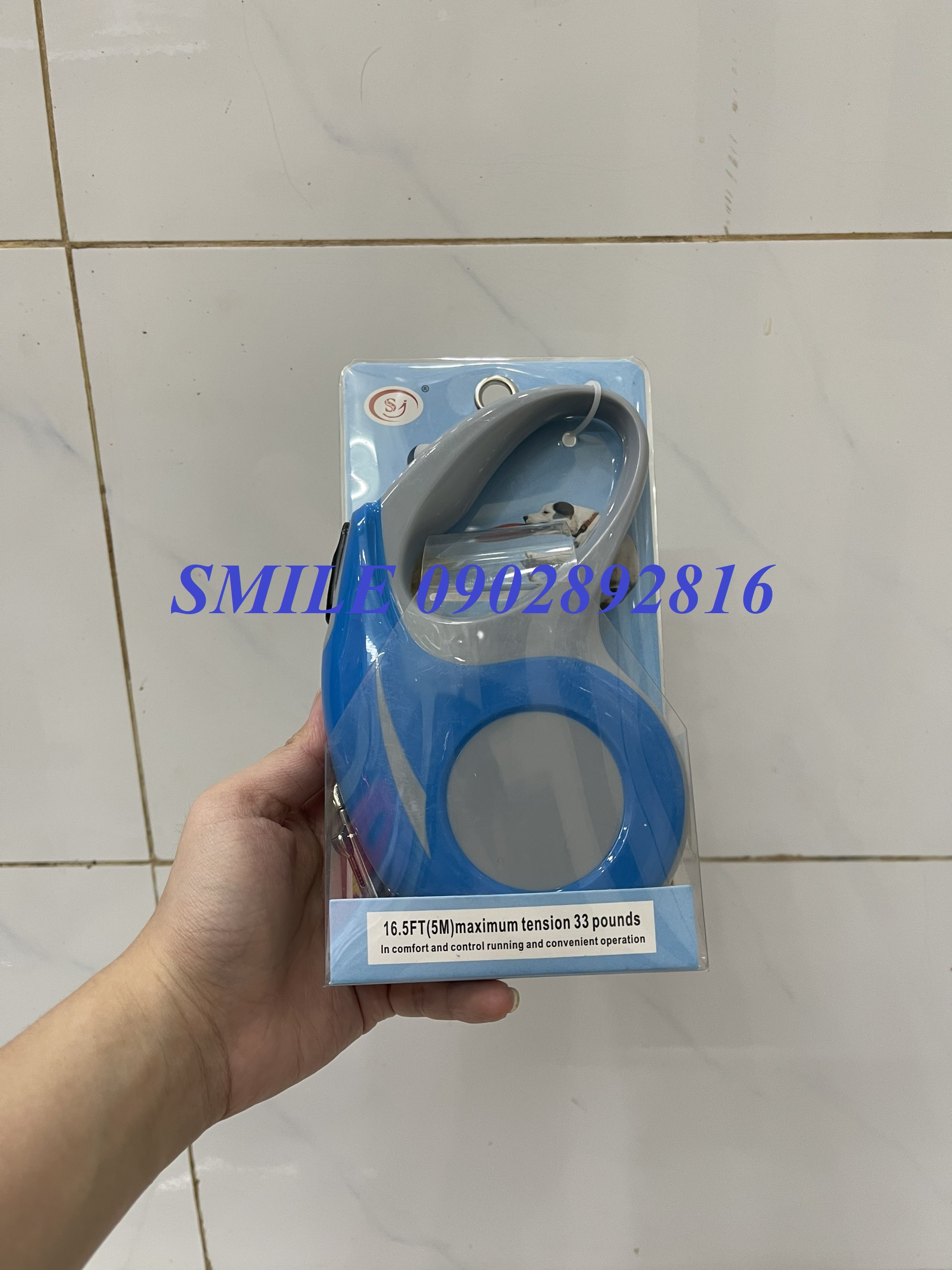 Dây Dắt Chó Mèo Tự Động Thu Gọn 5M Màu Ngẫu Nhiên
