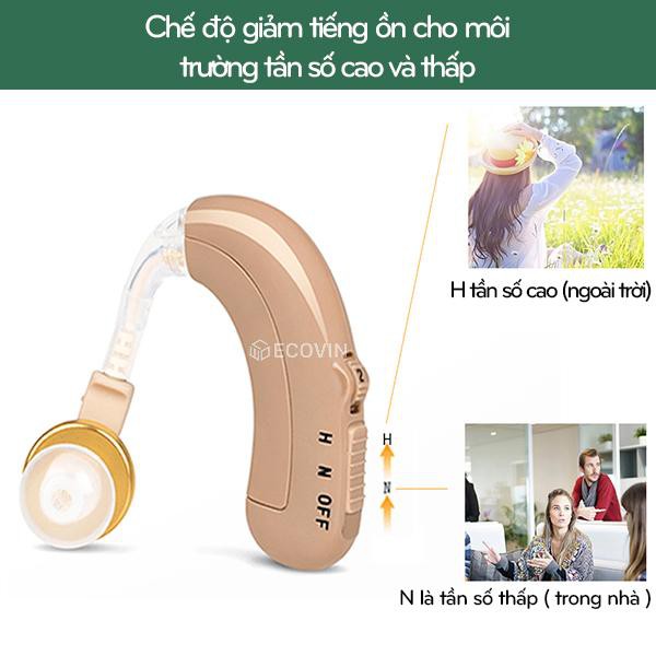 Tai Nghe Trợ Thính C109 Khuếch Đại Âm Thanh Tần Số Từ 300 - 4500Hz - Sử Dụng Pin Sạc 55mAh PD