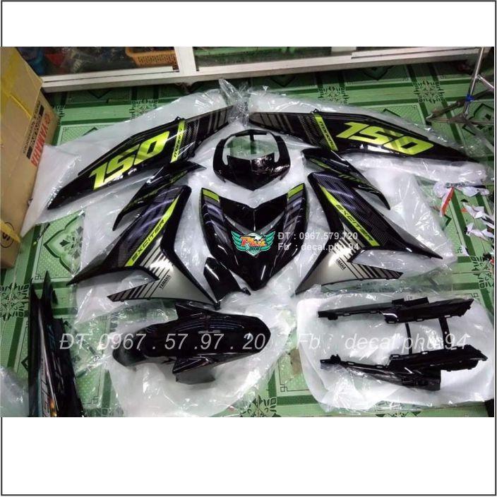 Tem Rời Exciter 150 Vàng bạc đen Crom