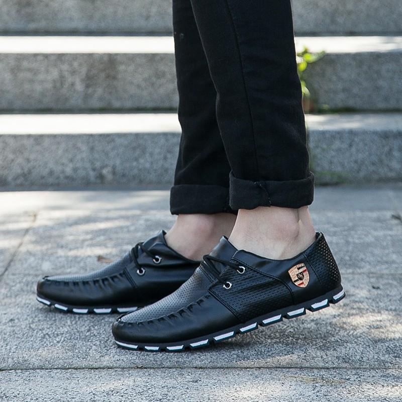 Giày da có lỗ thời trang nam
