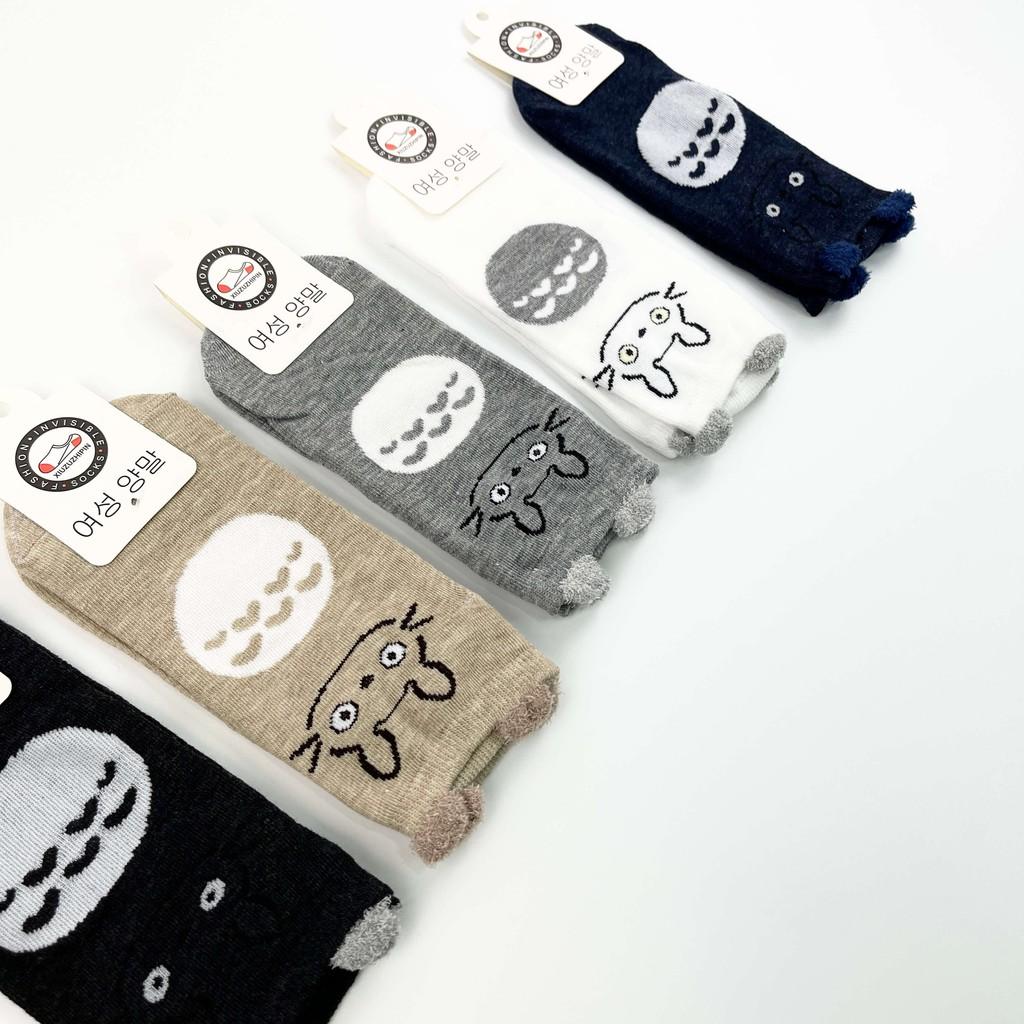 Tất Nữ Cổ Ngắn Tai Gấu, Vớ Nữ Cotton dễ thương nhiều màu phong cách Hàn Quốc LISU-TATNU-TAIGAU