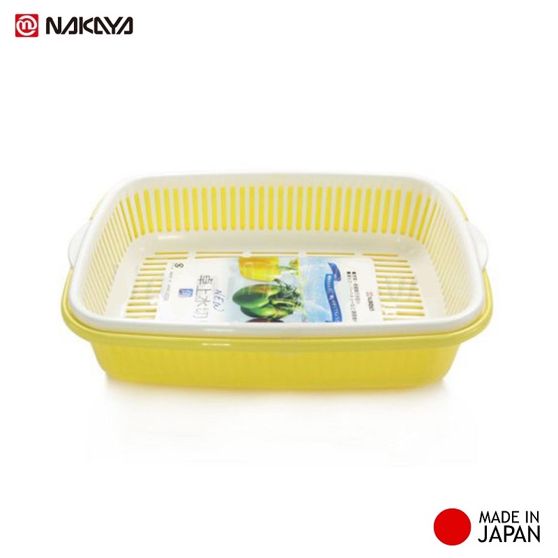 Bộ khay đựng rau củ 2 lớp Nakaya - Nội địa Nhật Bản