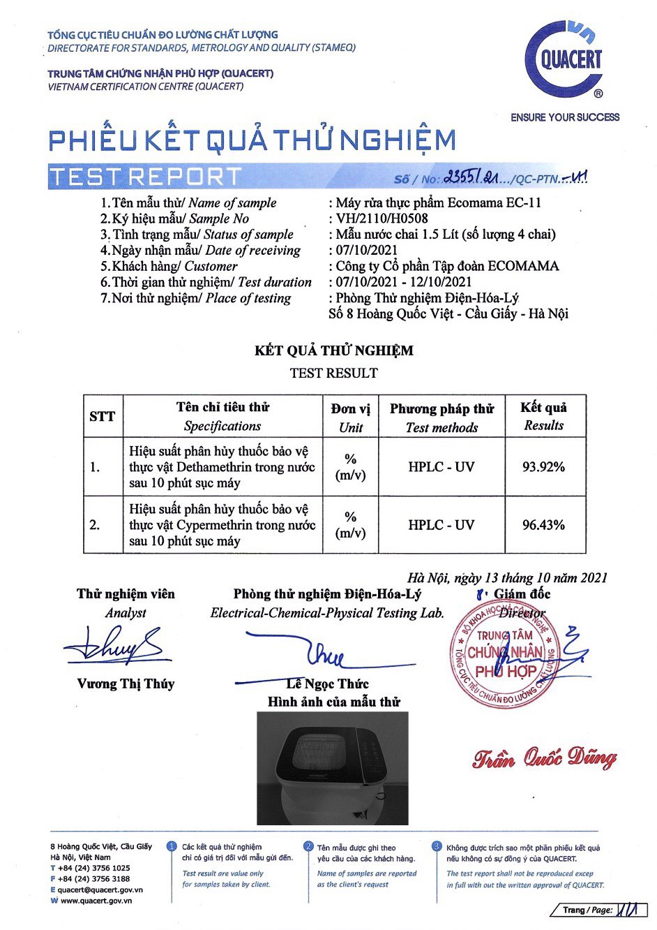 Máy rửa hoa quả và thực phẩm bằng Ozone Ecomama hàng chính hãng