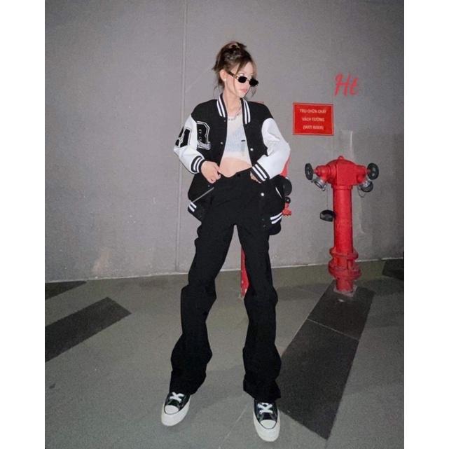 Áo bomber phối tay B21 H2A