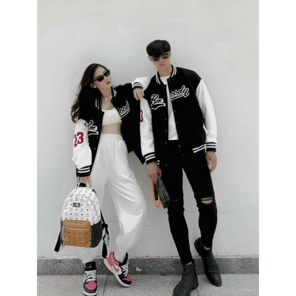 Áo khoác bomber unisex, áo khoác cặp đôi Bmoody