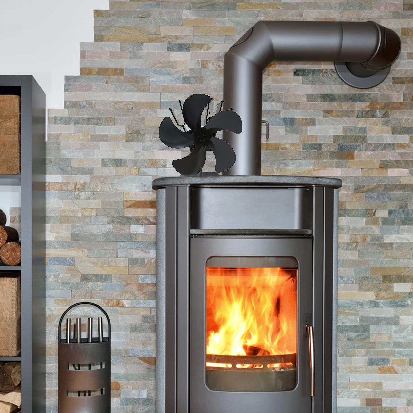 Quạt Bếp Chạy Bằng Nhiệt 50 ℃ / 122 ° F Đốt Bằng Bằng Gas / Viên / Củi / Gỗ Không Tạo Tiếng Ồn