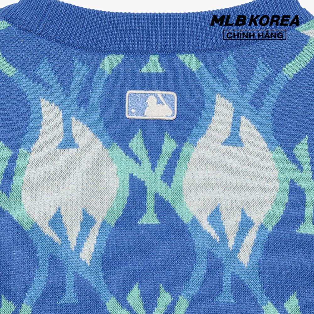 MLB - Áo khoác cardigan nữ dáng croptop Argyle Monogram 3FKCM0331