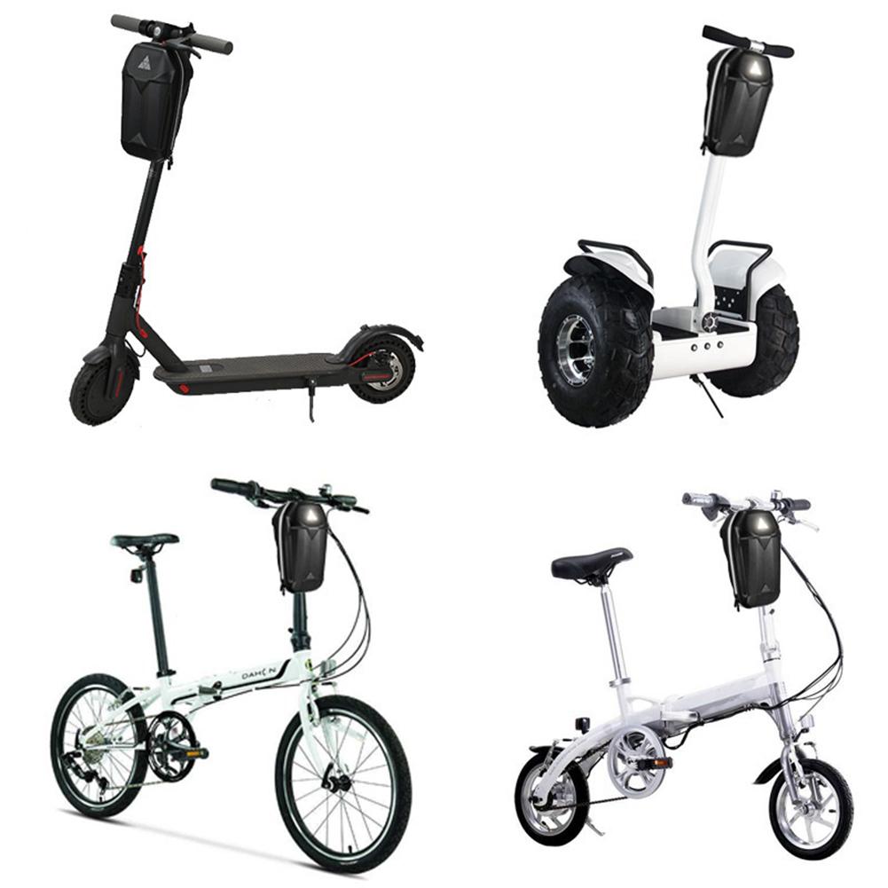 2-5L Xe Điện Túi Bảo Quản Vỏ Cứng Khung Trước Chống Thấm Nước Xe Đạp Gấp Đầu Túi Mang Theo Túi Phụ Kiện Xe Tay Ga Color: Black 2L
