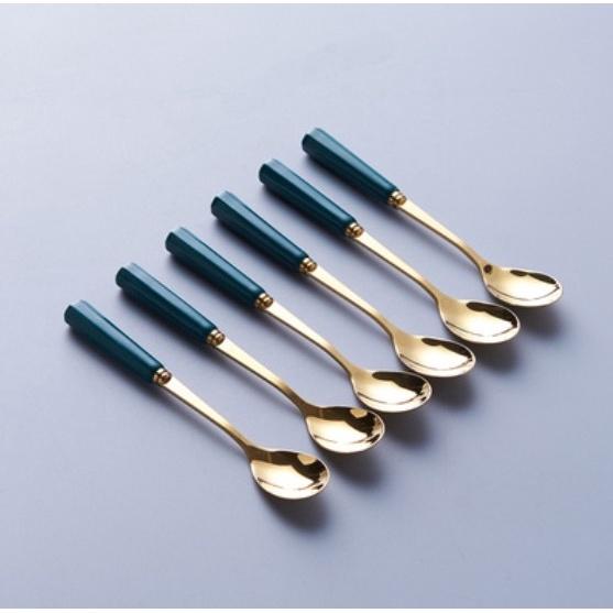 THÌA NĨA CÁN SỨ XANH NGỌC BÍCH SIZE NHỎ