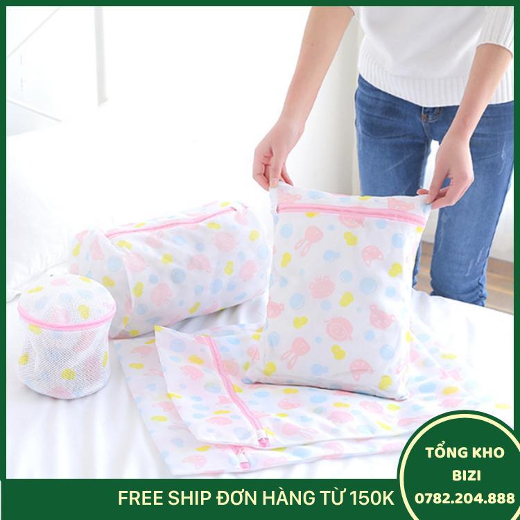 Bộ 5 Túi Giặt Đồ Lót, Tất, Bảo Vệ Quần Áo Họa Tiết Đẹp - Free Ship Toàn Quốc