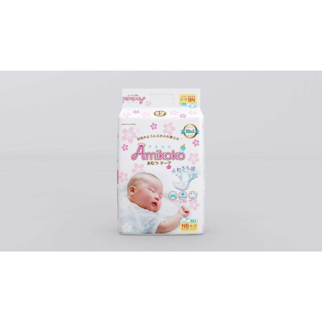 Bỉm - Tã dán Amikoko size NB 62