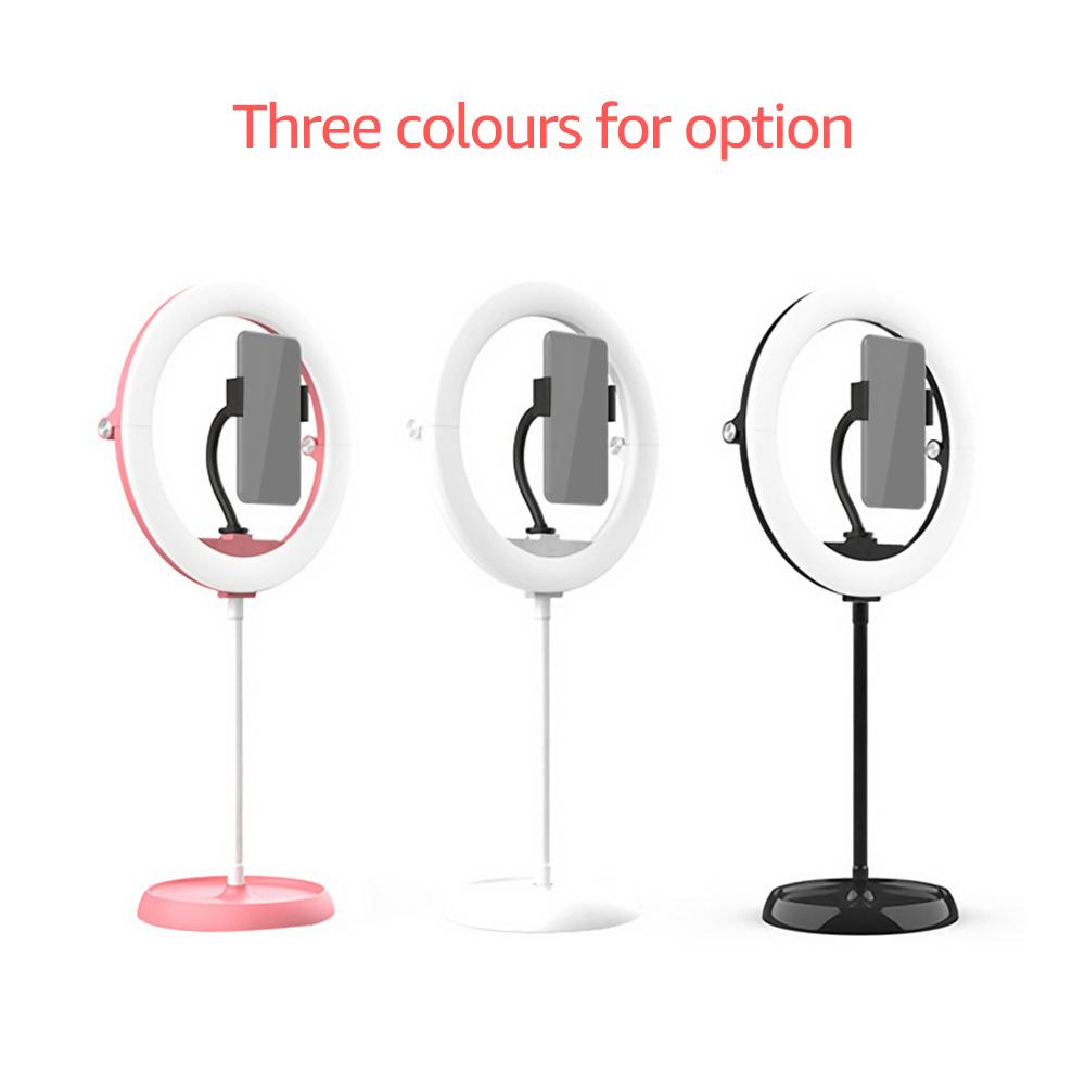 Đèn LED vòng 10 inch di động Thiết kế có thể gập lại có thể điều chỉnh Nhiệt độ màu