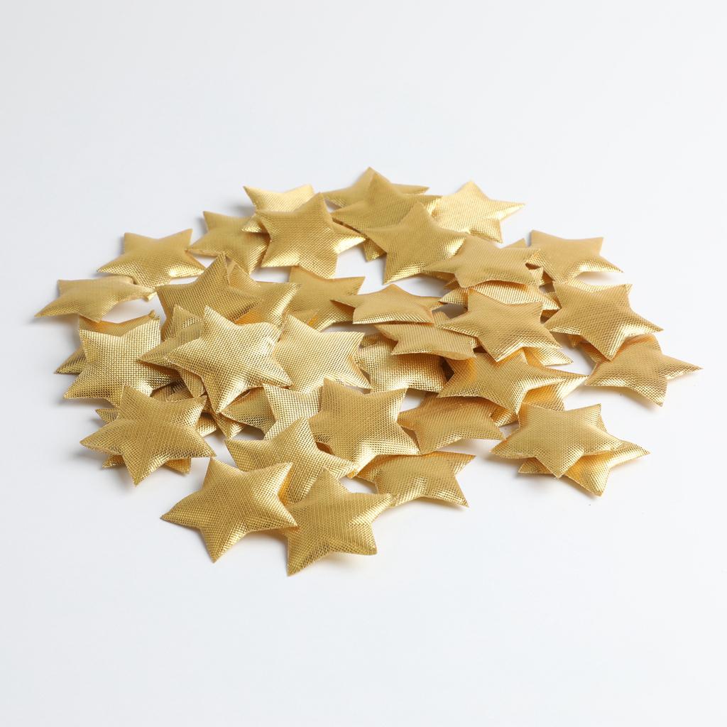 100PCS GOLDEN GLITTER STAR CONFETTI SPRINKLE HANGING CEILING WEDDING DECOR