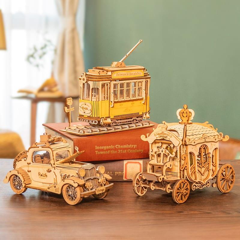 Đồ Chơi Lắp Ráp Bằng Gỗ 3D  Mô Hình 3D Xe Hơi Cổ Điển Vintage Car