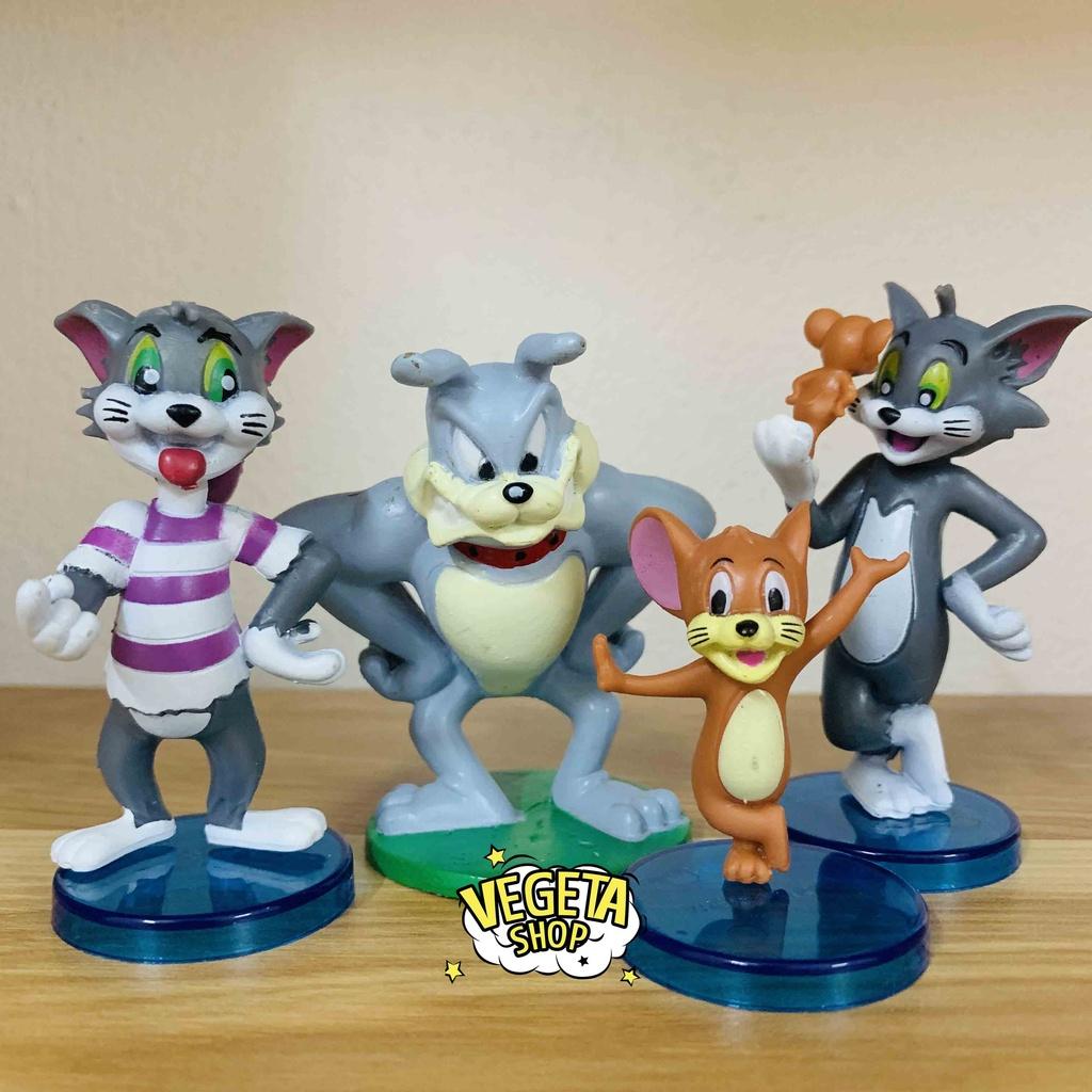 Mô Hình Tom và Jerry - Nhân Vật Hoạt Hình Tom and Jerry - Mèo Tom Chuột Jerry Chó Spike - Cao 2~8cm