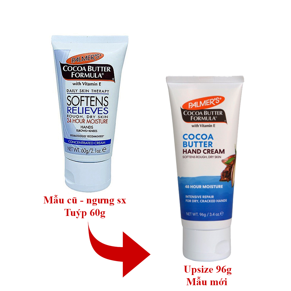 Kem Dưỡng Da Tay Mềm Mịn Cho Da Khô Bơ Cacao Palmer’S Cocoa Butter Formula With Vitamin E (60g)