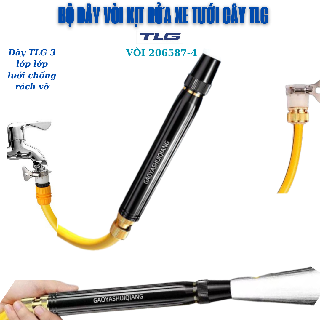 Đầu Vòi Xịt Nước Tăng Áp Đa Năng Bằng Đồng, Dùng Để Rửa Xe, Tưới Rau,... Điều Chỉnh Được Tia Nước Phun Ra 206587-4 (đen)
