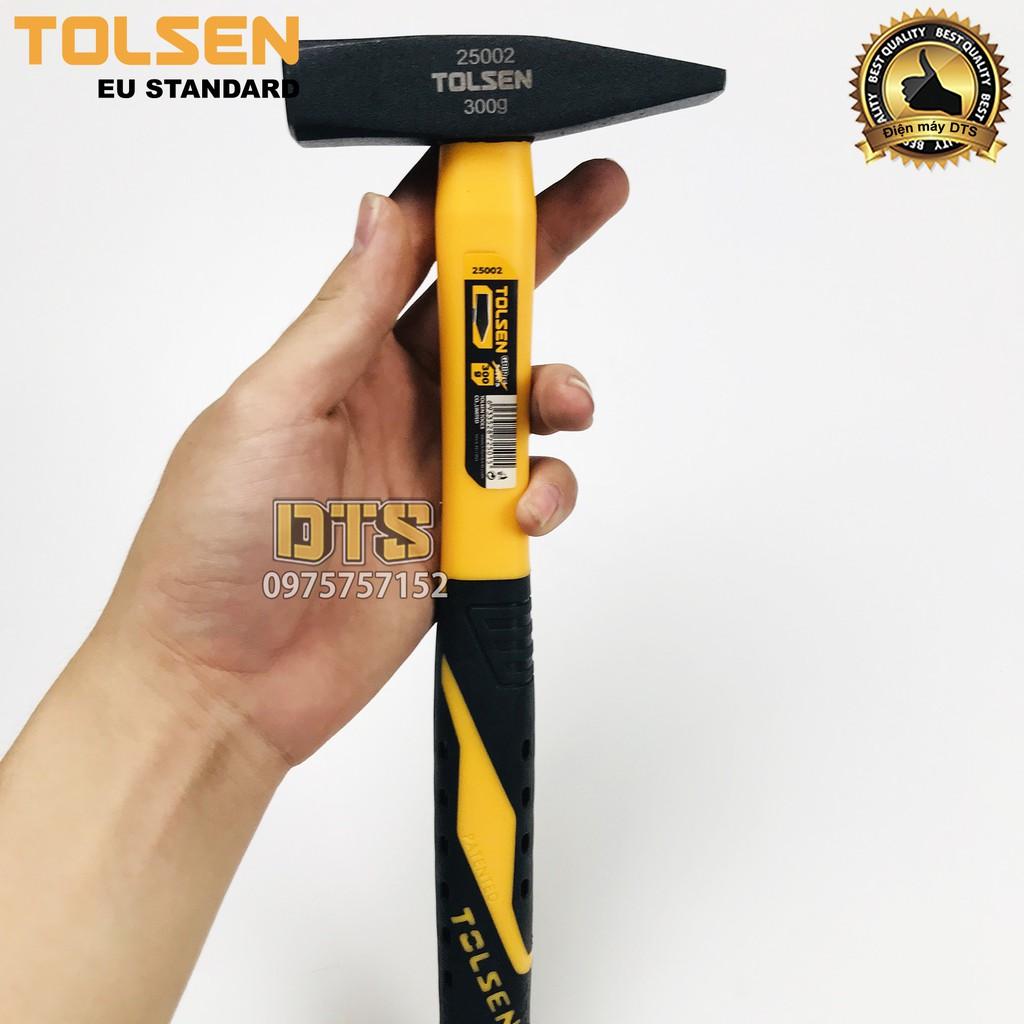 Búa gò, búa đầu vát cán nhựa chống trượt 300g TOLSEN - Tiêu chuẩn xuất khẩu châu Âu