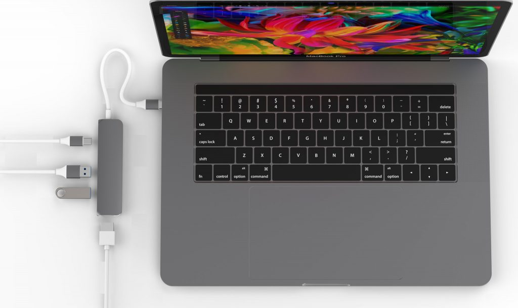 Cổng Chuyển HyperDrive HDMI 4K USB-C Hub Cho MacBook, PC &amp; Devices - Hàng Chính Hãng