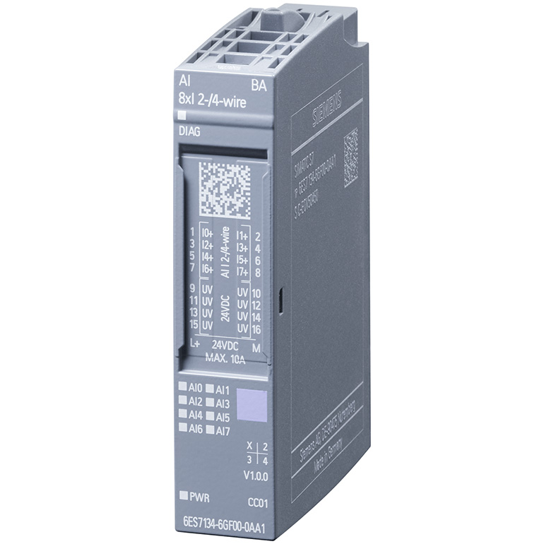 Module I/O AI 8xI 2-/4-wire BA SIMATIC ET 200SP SIEMENS 6ES7134-6GF00-0AA1 | Hàng chính hãng