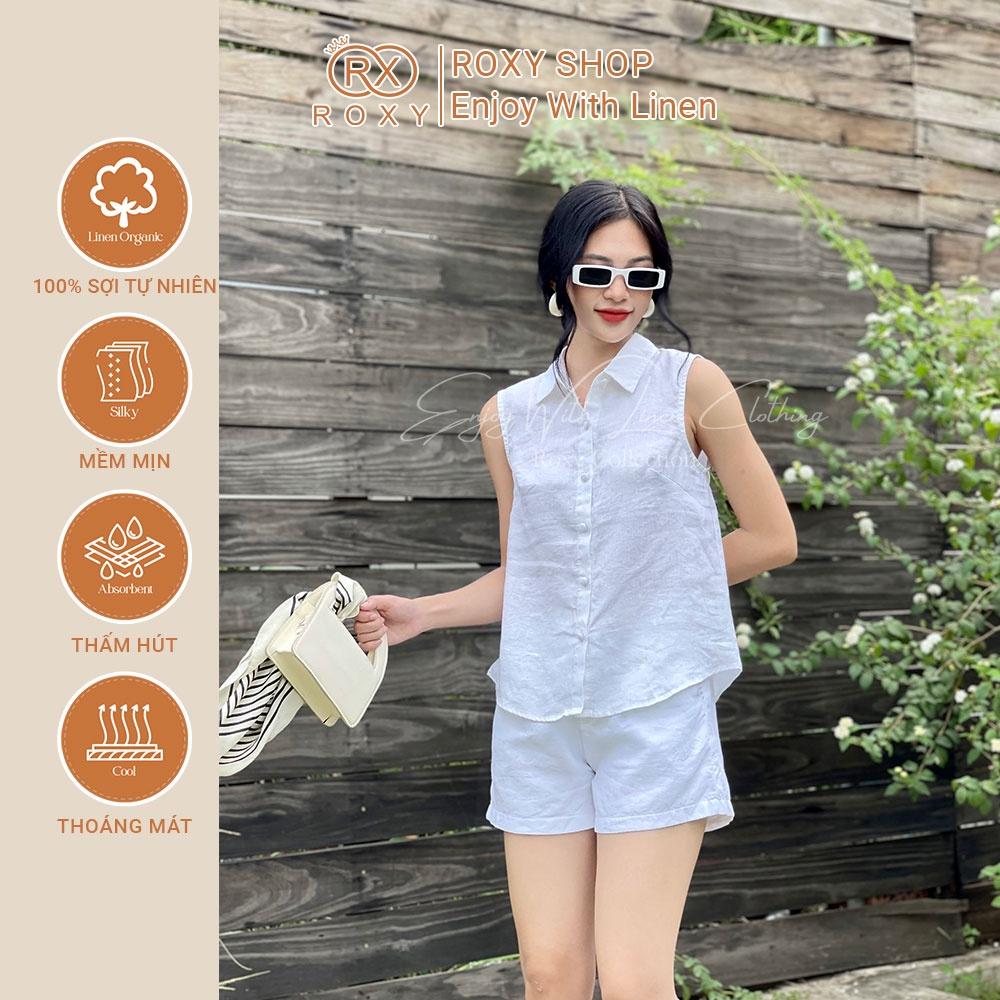 Set Linen Nữ Mùa Hè Trẻ Trung, Thoáng Mát